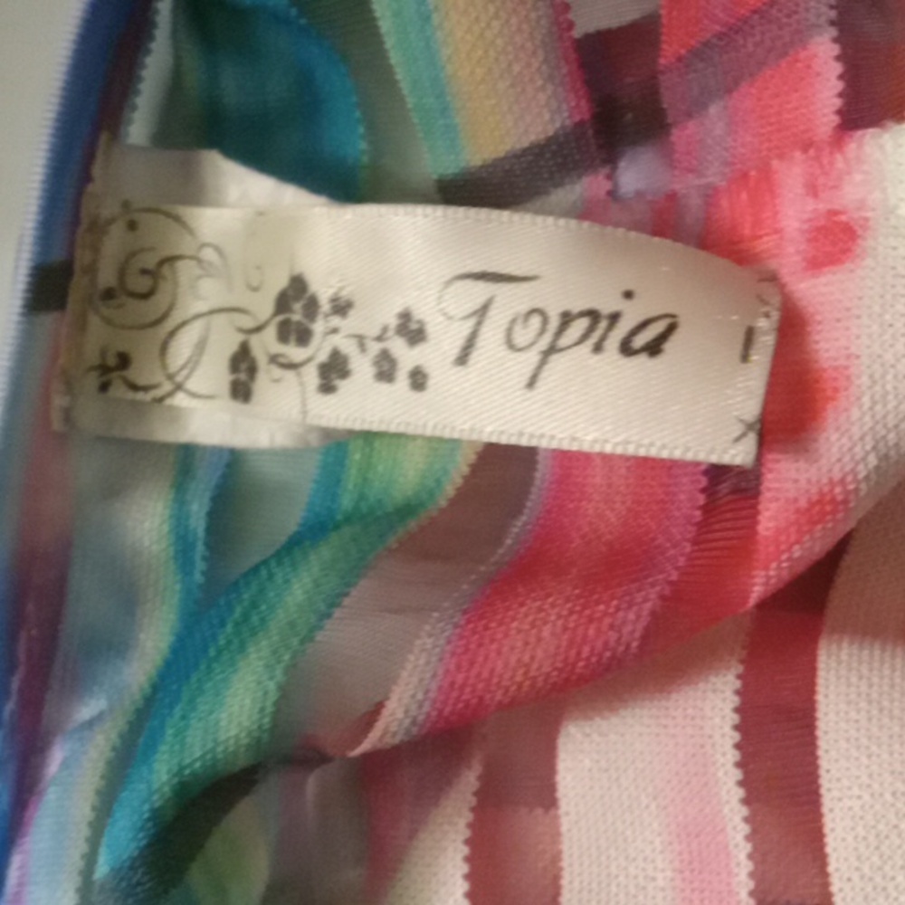 Topia Yellow and Green Blouse Vibrant and Stylish - Picture 4 of 4